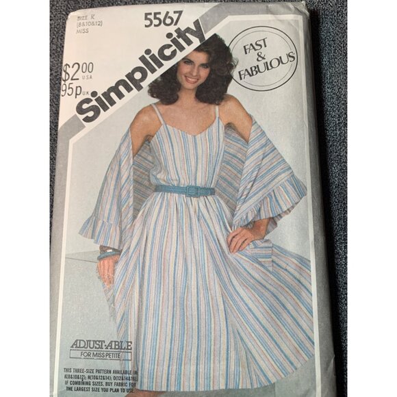 Simplicity Misses Dress Sewing Pattern sz 8 10 12 5567 - uncut - Picture 1 of 4